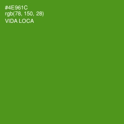 #4E961C - Vida Loca Color Image
